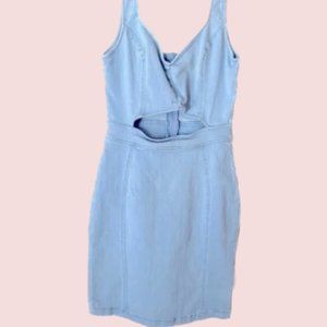 Small Form Fitting Bodycon Denim Dress